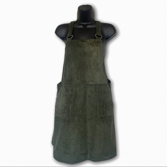 Green Suede Overall Dress by Primark - Picture 1 of 8